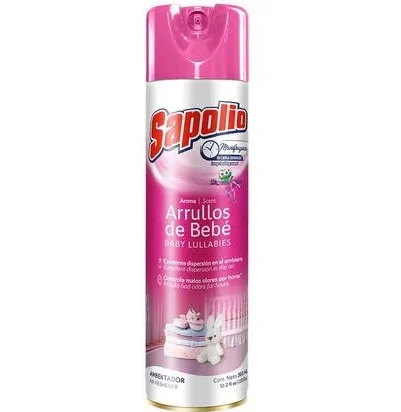 SAPOLIO Ambientador Sapolio Aroma Bebe 360 Ml | SKU: AM-S-0003 | Caja x 12 unidades