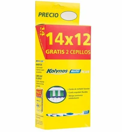 KOLYNOS Cepillo Kolynos Master Plus | SKU: CE-K-0004 | Caja x 12 docenas