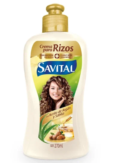 SAVITAL Crema de Peinar Savital Sabila y Argan 270ml | SKU: CRD-S-0111 | Caja x 1 docenas