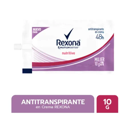REXONA Desodorante Rexona Women Nutritive 10 Gr | SKU: DE-R-0032 | Caja x 12 TIRAS