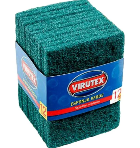 VIRUTEX Fibra Verde 10x14 Virutex | SKU: FV-1100267 | Caja x 1000UND