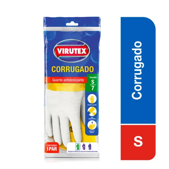 VIRUTEX Guante Corrugado Virutex Talla S | SKU: GV-1306904 | Caja x 10 paquetes