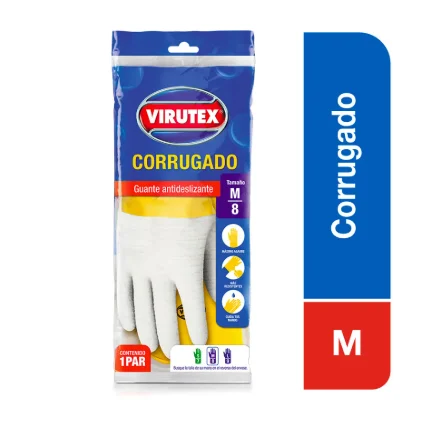 VIRUTEX Guante Corrugado Virutex Talla M | SKU: GV-1306905 | Caja x 10 PQ
