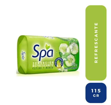 SPA Jabon Spa Pepino y Menta 115 Gr | SKU: JA-S-0007 | Caja x 6 docenas