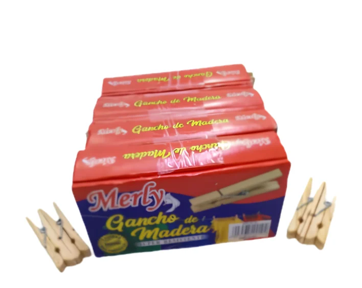 Gancho de Madera | SKU: LN-23 | Caja x 36 GRUESAS