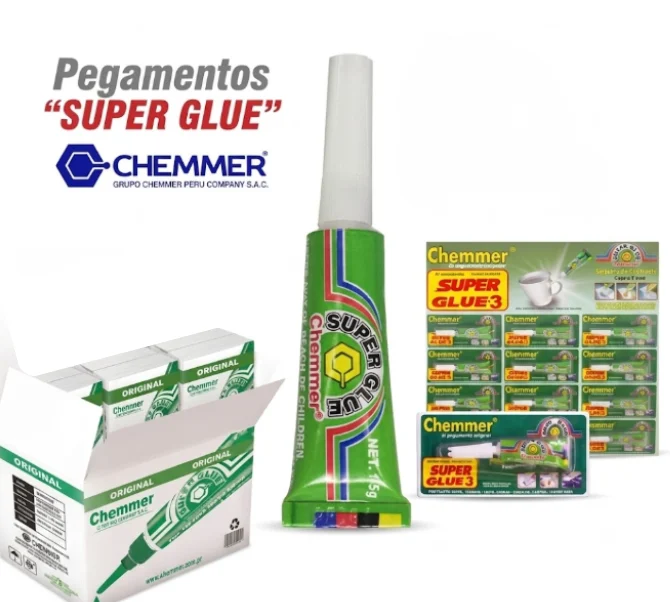 CHEMMER Pegamento Chemmer Verde 1.5 Gr | SKU: PE-C-0005 | Caja x 72 docenas