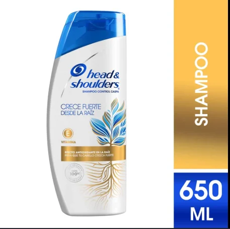 HEAD & SHOULDERS Shampoo Head & Shoulders Crece Fuerte Desde la Raiz 650 Ml | SKU: SH-H-0015 | Caja x 10 unidades