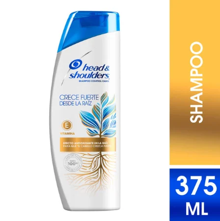 HEAD & SHOULDERS Shampoo Head & Shoulders Crece Fuerte Desde la Raiz 375 Ml | SKU: SH-H-0016 | Caja x 12 unidades