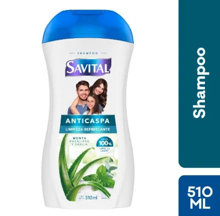 SAVITAL Shampoo Savital Anticaspa Limpieza Refrescante 510 Ml | SKU: SH-S-0002 | Caja x 1 docenas