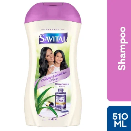 SAVITAL Shampoo Savital Hialuronico y Sabila 510 Ml | SKU: SH-S-0008 | Caja x 1 docenas