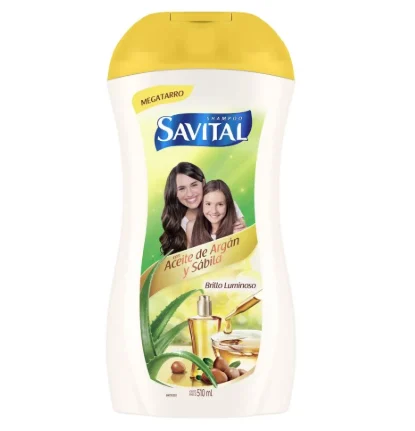 SAVITAL Shampoo Savital Sabila y Argan 510 Ml | SKU: SH-S-0223 | Caja x 1 docenas