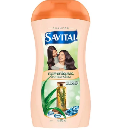 SAVITAL Shampoo Savital Elixir de Romero 510 Ml | SKU: SH-S-0226 | Caja x 1 docenas
